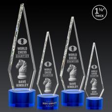 Springfield 3D Award on Marvel Base - Blue - Blue Crystal Awards