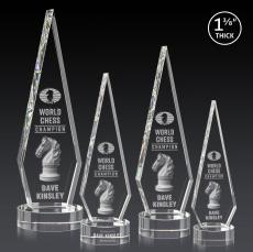 Springfield 3D Award on Stanrich Base - Clear - Diamond Awards