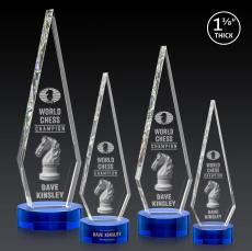 Springfield 3D Award on Stanrich Base - Blue - Blue Crystal Awards