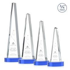 Majestic Tower Award on Alberton Base - Sky Blue - Recognition Awards