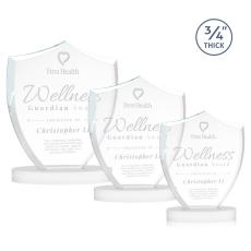 Scudo Shield on Alberton Base - White - Between $80 and $150