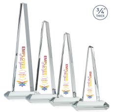 Majestic Tower VividPrint Award - Clear - Pyramid Awards