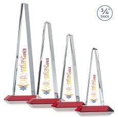 Majestic Tower VividPrint Award - Red - Pyramid Awards