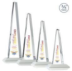 Majestic Tower VividPrint Award - White - Pyramid Awards