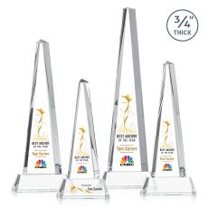 Majestic Tower VividPrint Award on Newhaven Base - Clear - Pyramid Awards