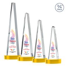Majestic Tower VividPrint Award on Alberton Base - Gold - Pyramid Awards
