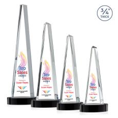 Majestic Tower VividPrint™ Award on Alberton Base -  Black