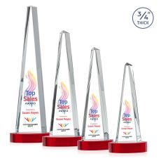 Majestic Tower VividPrint Award on Alberton Base - Red - Pyramid Awards