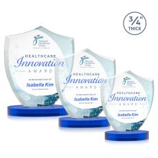 Scudo Shield VividPrint Award on Alberton Base - Blue - Between $80 and $150