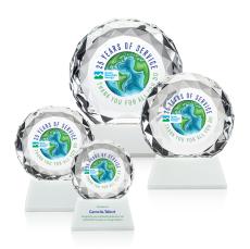 Seville VividPrint Award on Entwhistle Base - White - Crystal Awards