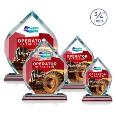 Royal Diamond VividPrint Award - Rosewood - Crystal Awards