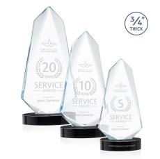 Sheridan Award on Alberton Oval Base - Black - Crystal Awards