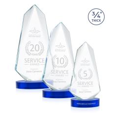 Sheridan Award on Alberton Oval Base - Blue - Crystal Awards