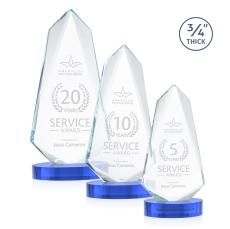 Sheridan Award on Alberton Base - Sky Blue - Crystal Awards