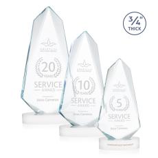 Sheridan Award on Alberton Base - White - Crystal Awards