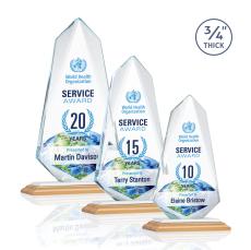 Sheridan VividPrint Award - Bamboo/White - Crystal Awards