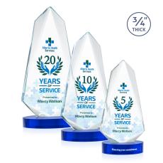 Sheridan VividPrint Award on Alberton Base - Blue - Crystal Awards
