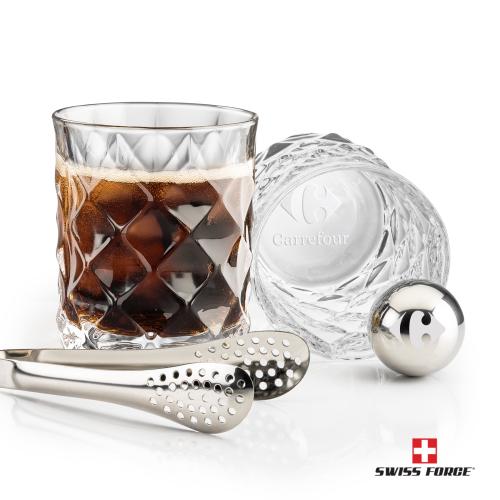 Corporate Gifts - Barware - Barware Gift Sets - Swiss Force&reg; S/S Balls & 2 Woodward OTR
