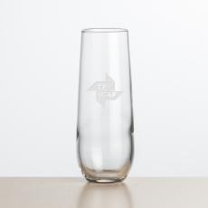 Ossington Stemless Flute - 8.5oz - Deep Etch - Wine & Champagne