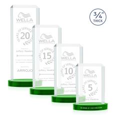 Dalton Award on Alberton Base - Green - Rectangle Awards