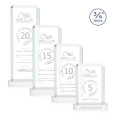 Dalton Award on Alberton Base  - White - Rectangle Awards