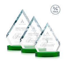 Apex Award on Alberton Base - Green - Diamond Awards