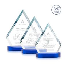 Apex Award on Alberton Base - Blue - Blue Crystal Awards