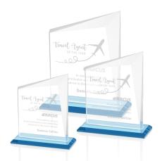 Bellamy Award - Sky Blue  - Glass Awards