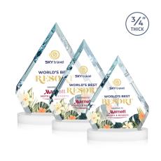 Apex VividPrint Award on Alberton Base - White - New Items