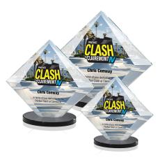 Teston VividPrint Award - Black - Black Crystal Awards