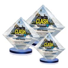 Teston VividPrint Award - Blue - Blue Crystal Awards