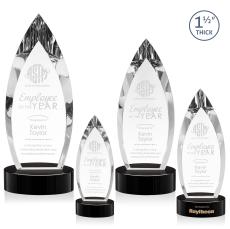 Fortier Award on Base - Black - Black Crystal Awards