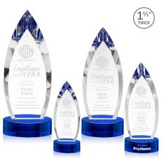 Fortier Award on Base - Blue - Blue Crystal Awards