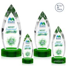 Fortier VividPrint Award on Base - Green - Between $80 and $150