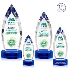 Fortier VividPrint Award on Base - Blue - Blue Crystal Awards