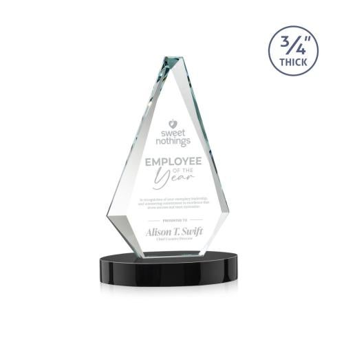 Recognition Awards - Crystal Awards - Windsor Award on Alberton Base - Black