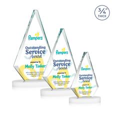 Windsor VividPrint Award on Alberton Base - White - Crystal Awards