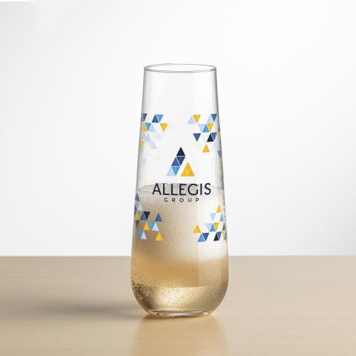 Corporate Gifts - Barware - Wine & Champagne - Champagne Flutes - Cannes Stemless Flute - VividPrint&trade;