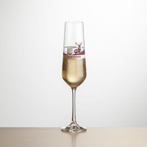 Corporate Gifts - Barware - Wine & Champagne - Champagne Flutes - Cannes Flute - VividPrint™