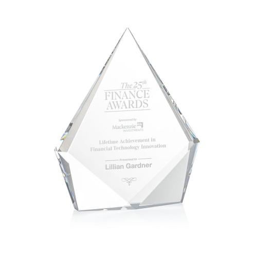 Recognition Awards - Crystal Awards - Shelton Award - Clear