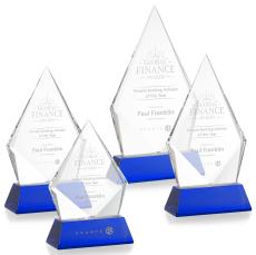 Shelton Award on Newhaven Base - Blue - Crystal Awards