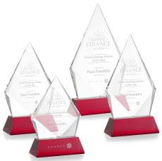 Shelton Award on Newhaven Base - Red - Crystal Awards