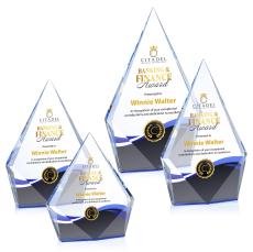 Shelton VividPrint Award - Blue - Blue Crystal Awards