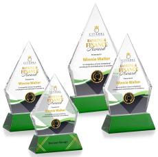 Shelton VividPrint Award on Newhaven Base - Green - Diamond Awards