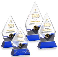 Shelton VividPrint Award on Newhaven - Blue - Blue Crystal Awards