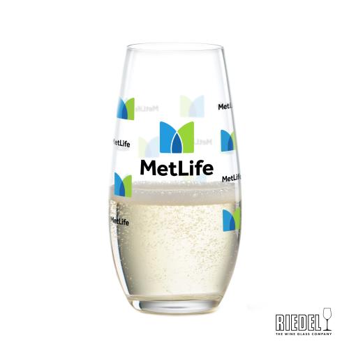 Corporate Gifts - Barware - Wine & Champagne - Champagne Flutes - RIEDEL Stemless Flute - 9.25oz - VividPrint&trade;