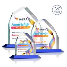 Austere Peak VividPrint Award - Blue - Blue Crystal Awards
