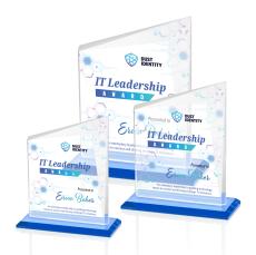 Bellamy VividPrint Award - Sky Blue - Blue Crystal Awards