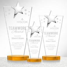 Mantella Chrome Star Award - Amber - Octagon Awards