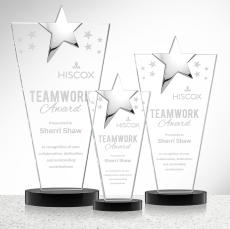 Mantella Chrome Star Award - Black - Octagon Awards